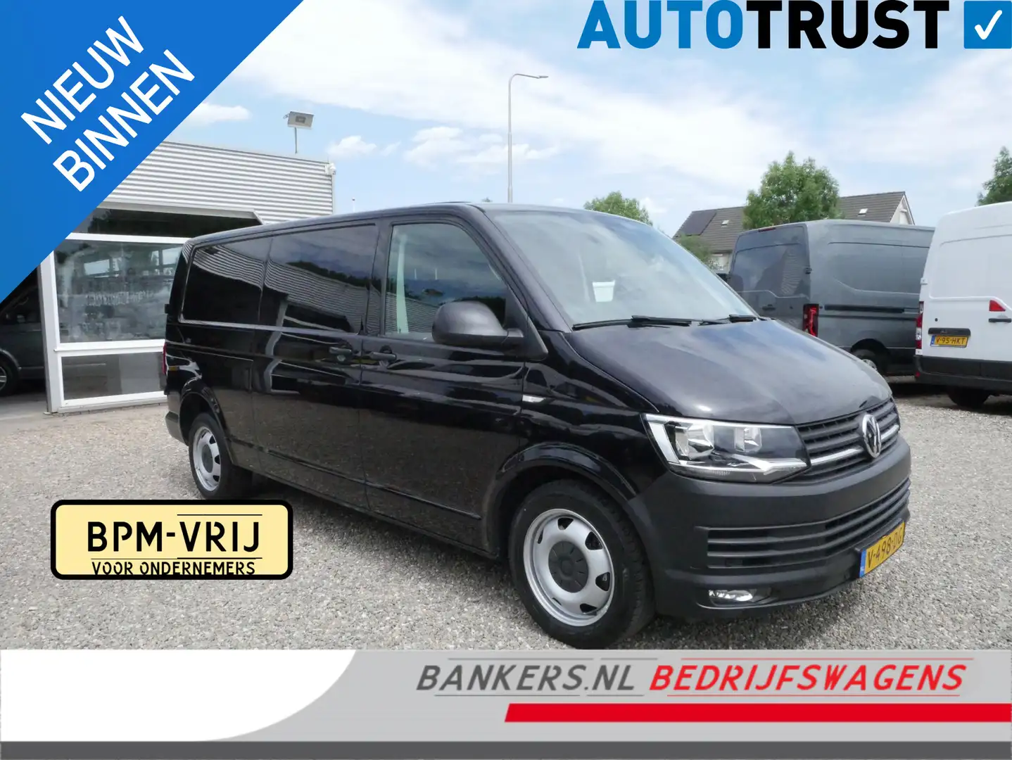 Volkswagen T6 Transporter 2.0 TDI 204PK, L2H1, Airco Noir - 1