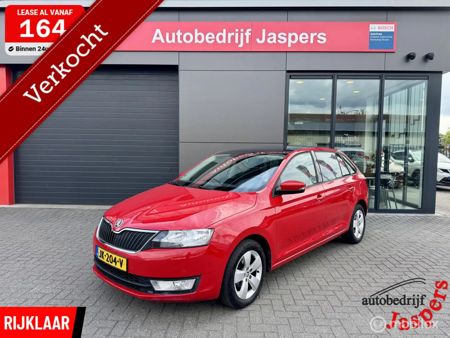 Skoda Rapid/Spaceback 1.2 TSI Greentech JOY Pano/stoelv/navi Rouge - 1