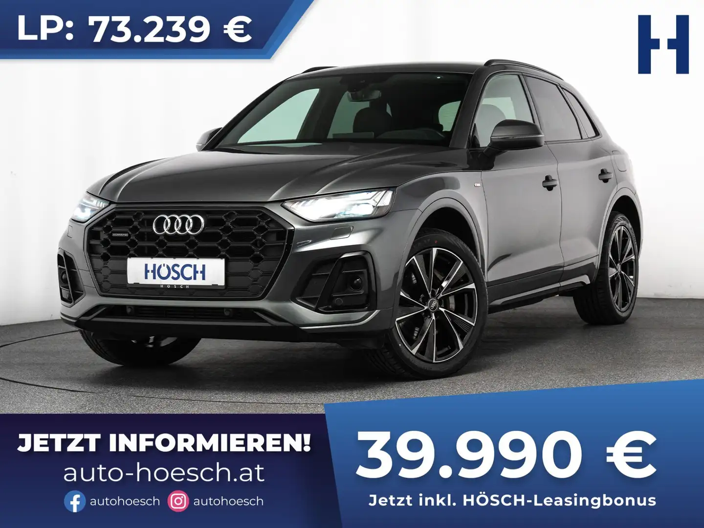 Audi Q5 50 TFSI e quattro 2x S-LINE BLACK MATRIX R-KAM 19 Grau - 1
