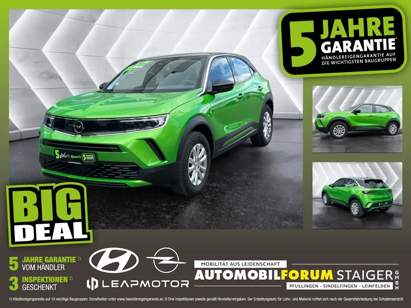 Opel Mokka-E Mokka e Edition 5 Jahre Garantie 3 x Inspektion Vert - 1