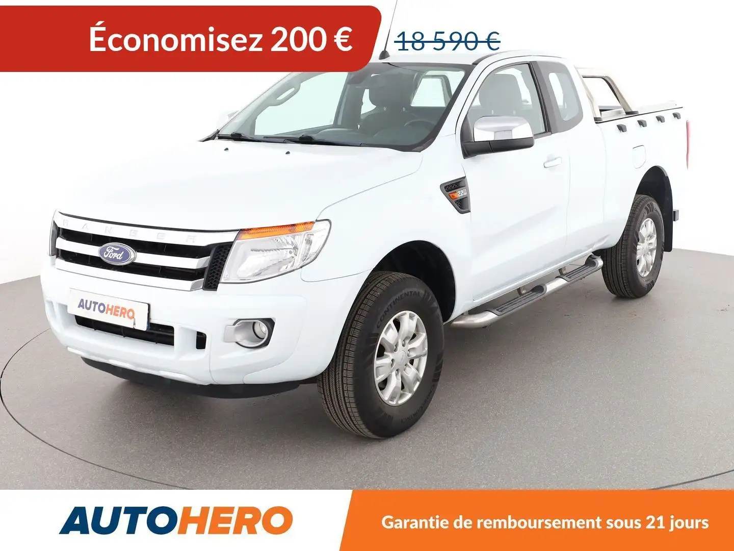 Ford Ranger 4x4 2.2 TDCi Super Cab XLT Sport Blanc - 1