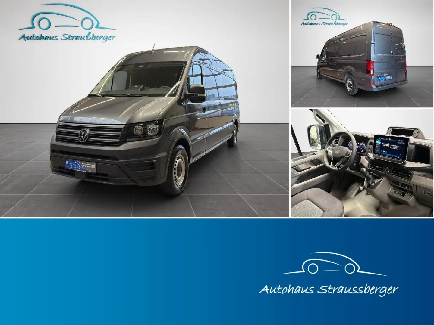 Volkswagen Crafter Kasten 35 LRH RFK KLIMA 270°-Türen SHZ Grau - 1