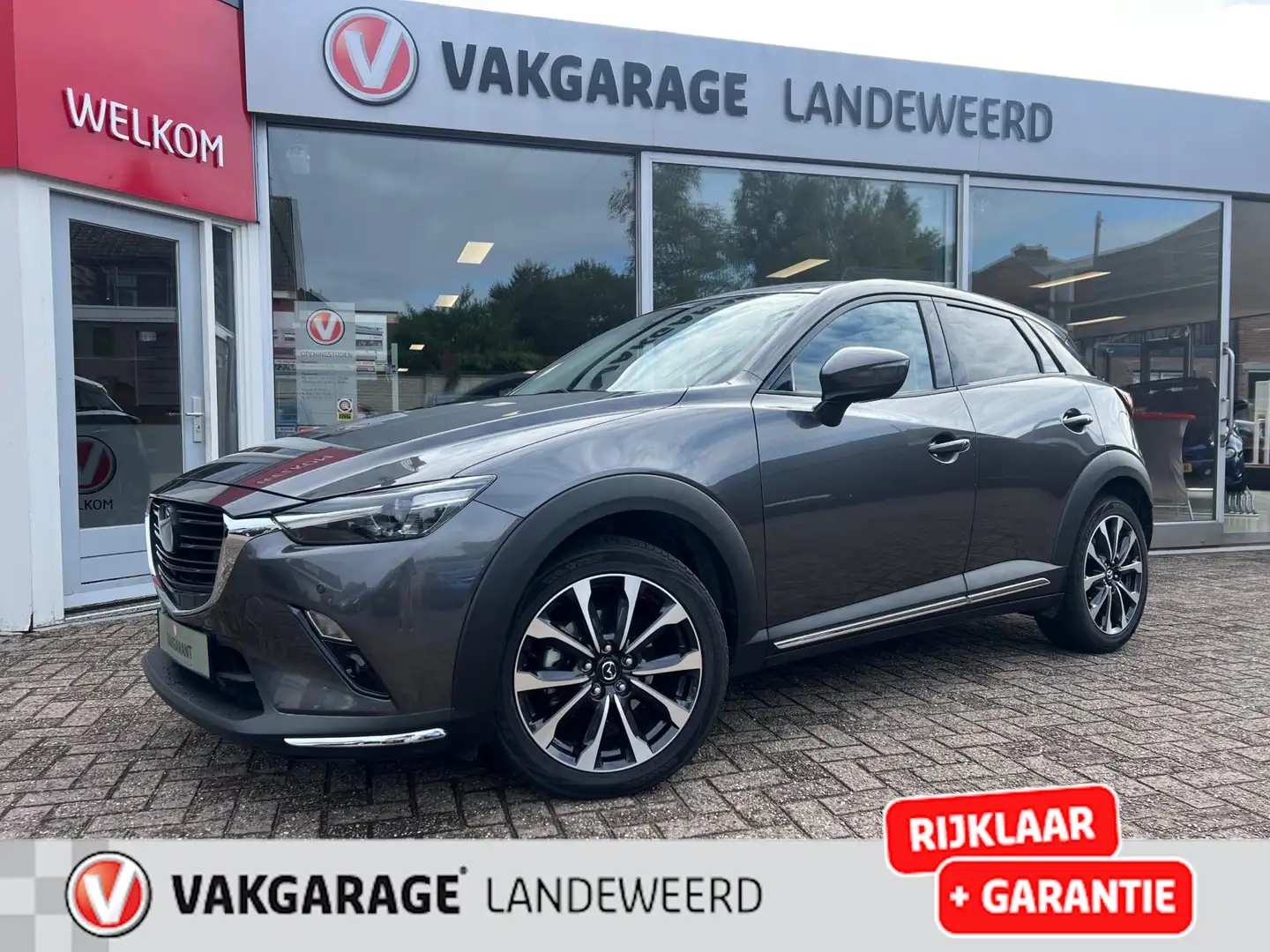 Mazda CX-3 2.0 SkyActiv-G 150 GT-M 4WD, LEDER, NAVI, 4X4 AWD, Grijs - 1