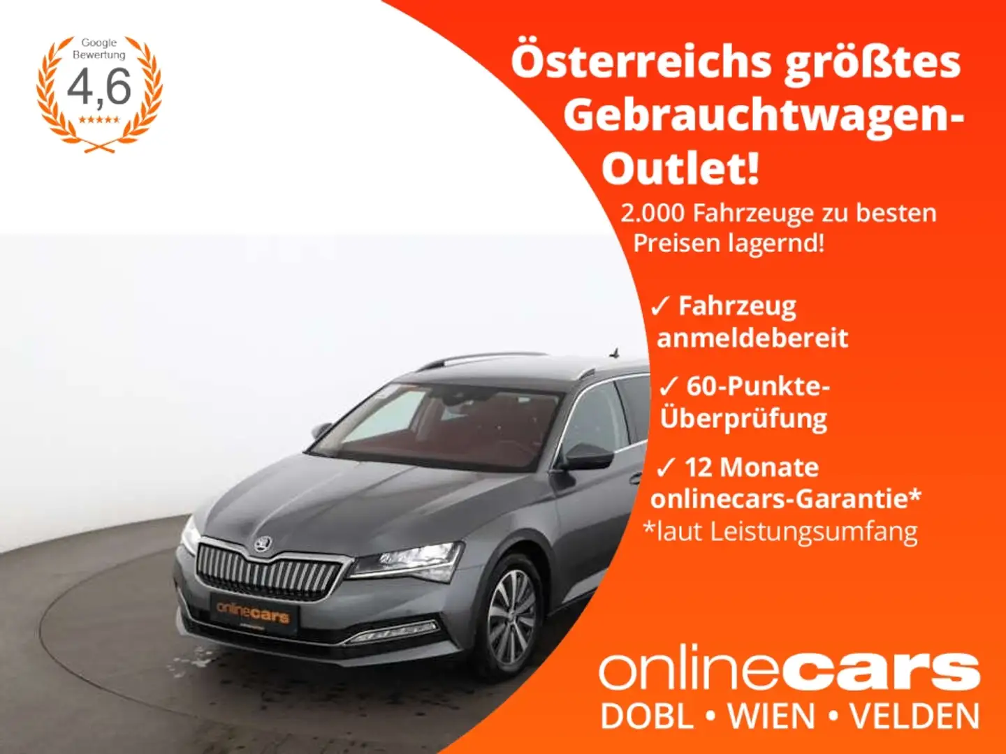 Skoda Superb Combi 1.4 TSI Ambition Aut LED STANDHZG Grau - 1