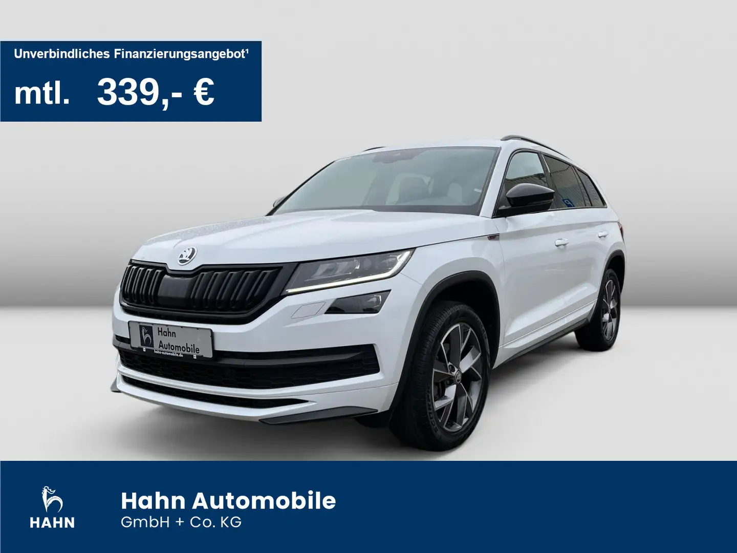 Skoda Kodiaq 2.0TDI DSG 4x4 Sportline LED Navi AHK APP Blanc - 1