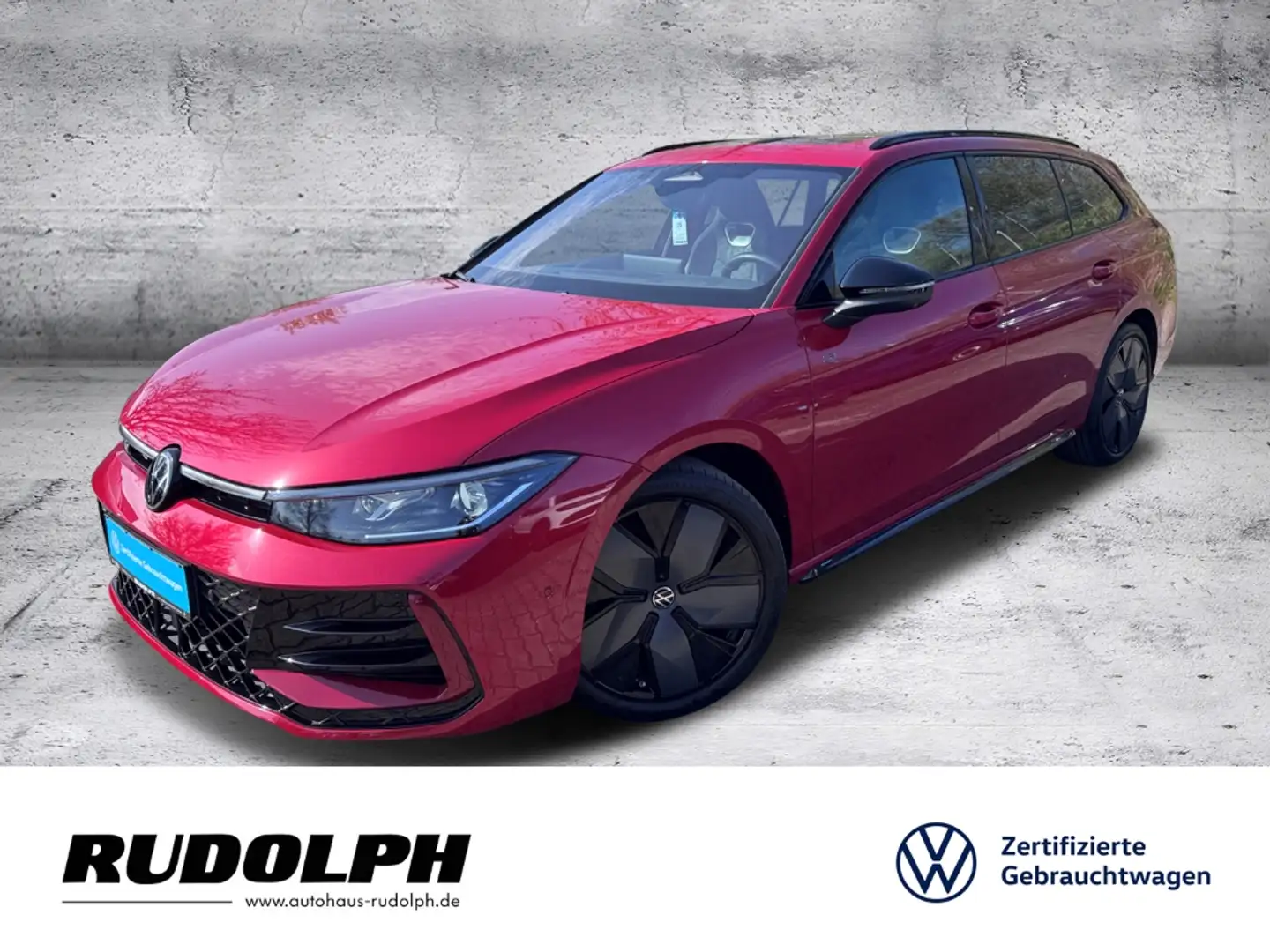 Volkswagen Passat 2.0 TDI R-Line DSG LED HUD Navi AHK SHZ StandHZG A Rot - 1