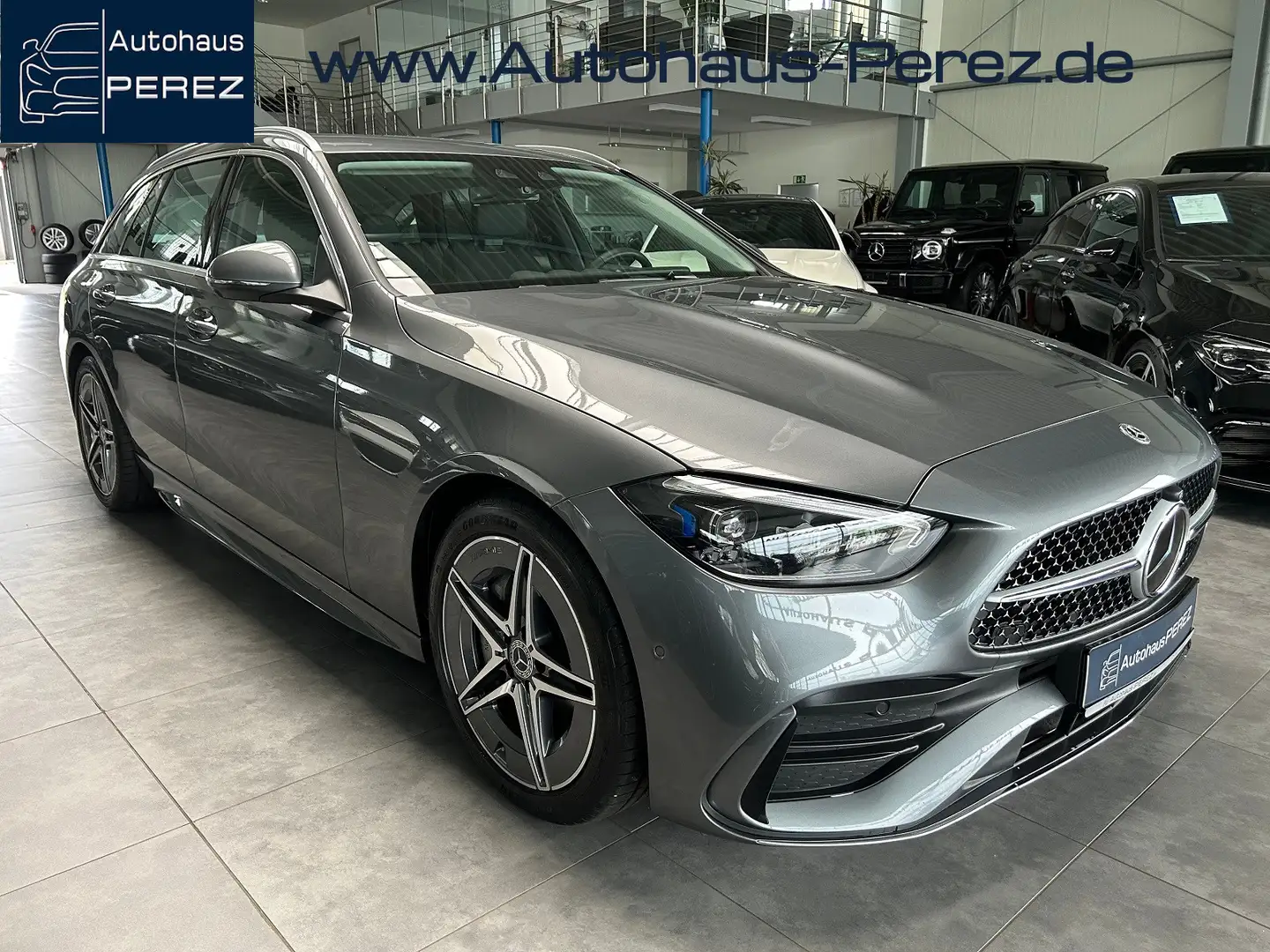Mercedes-Benz C 200 T AMG PREMIUM DISTRONIC-360°- KEYLESS GO Gris - 1