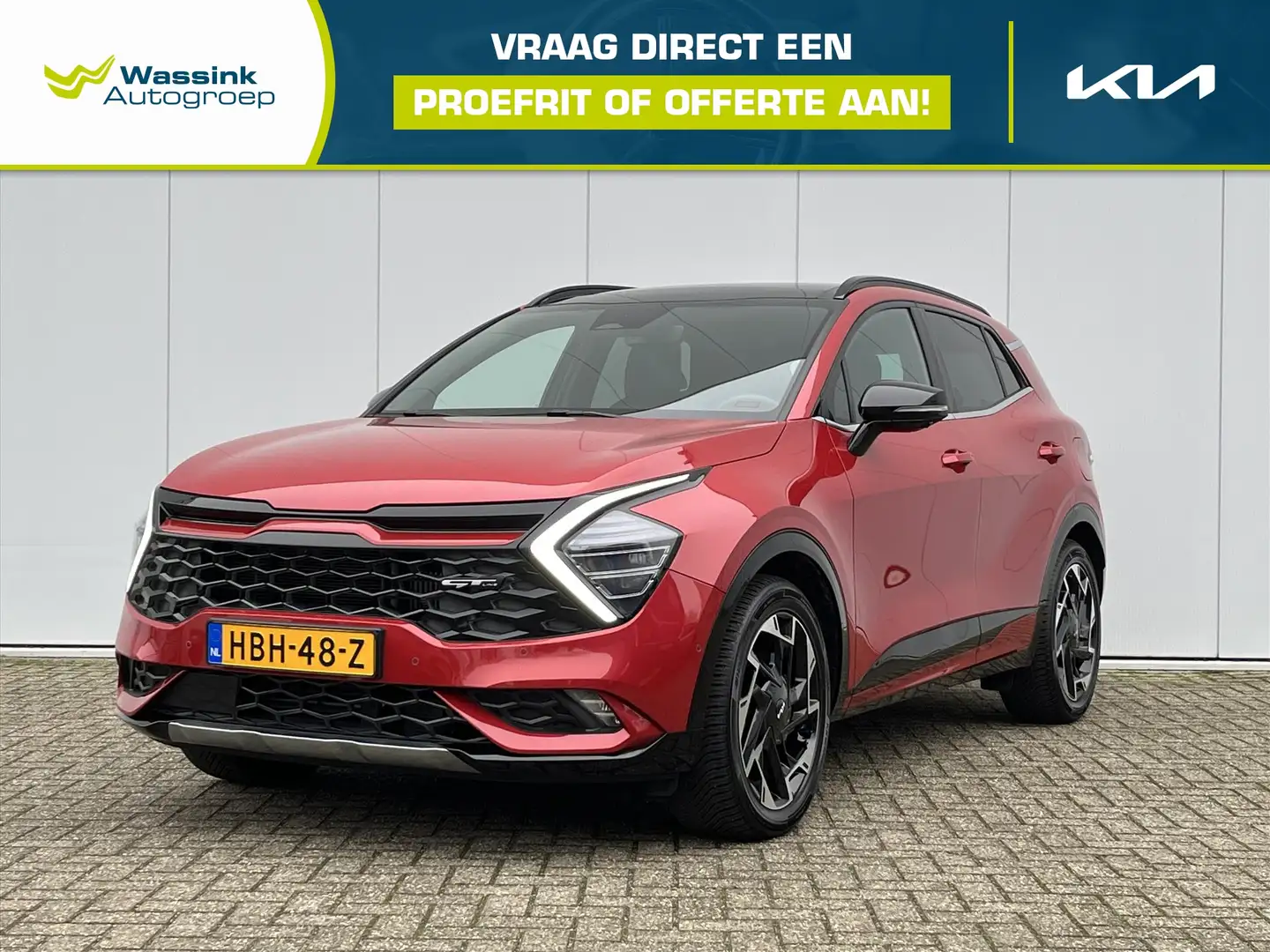 Kia Sportage 1.6 T-GDi 265pk Plug-In Hybrid AT6 4WD GT-PlusLine Rood - 1