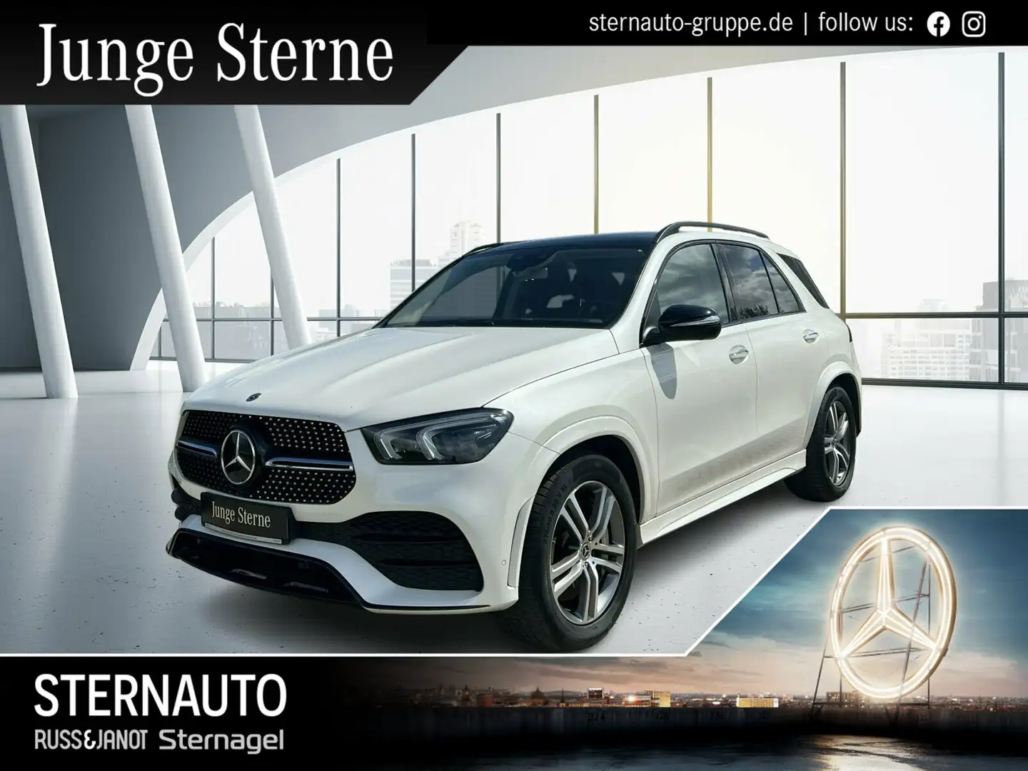Mercedes-Benz GLE 450 GLE 450 4MATIC AMG Line Exterieur/Navi/Pano.-Dach  Wit - 1
