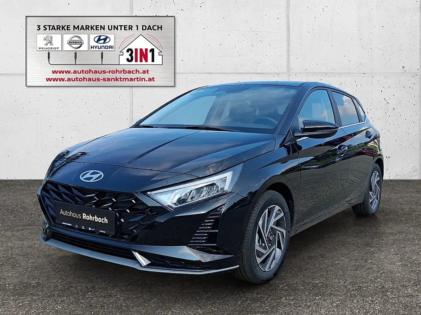 Hyundai i20 1,0 T-GDI GO Plus Schwarz - 1