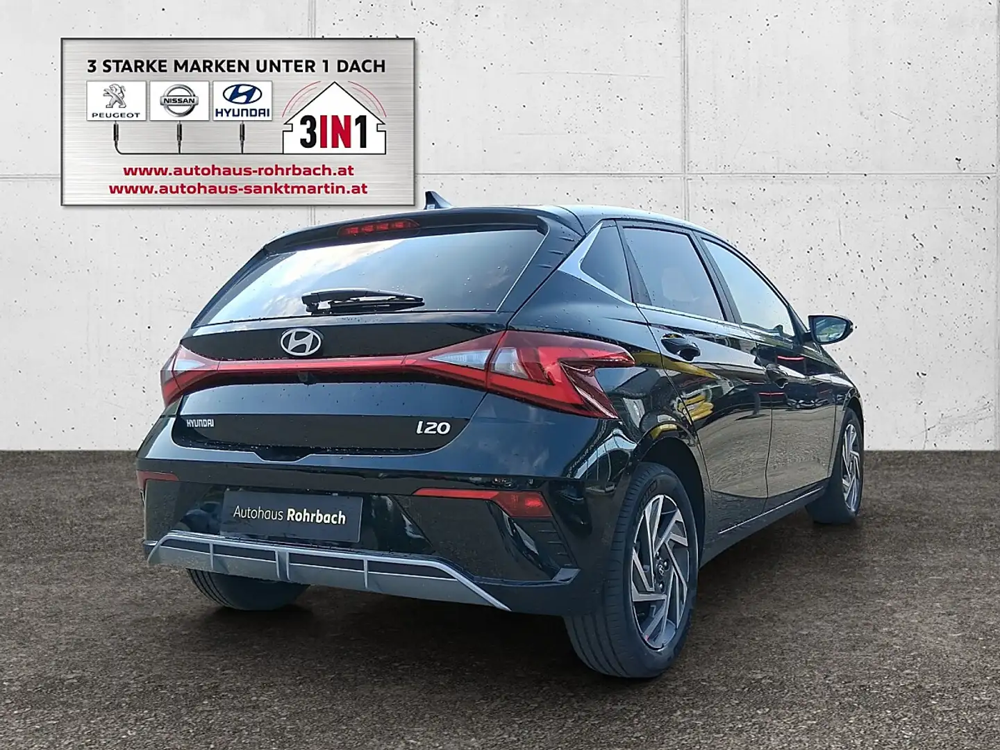 Hyundai i20 1,0 T-GDI GO Plus Schwarz - 2