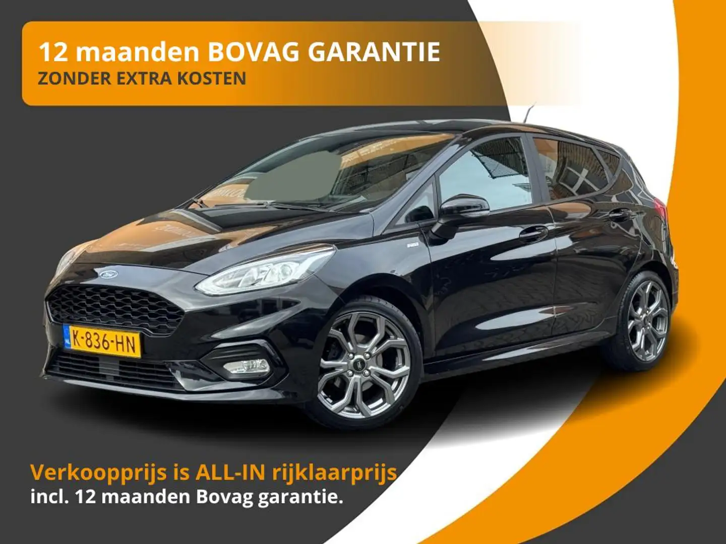 Ford Fiesta 1.0 ECOBOOST ST-LINE 5-DEURS/NW.MODEL/CARPLAY/NL-A Zwart - 1