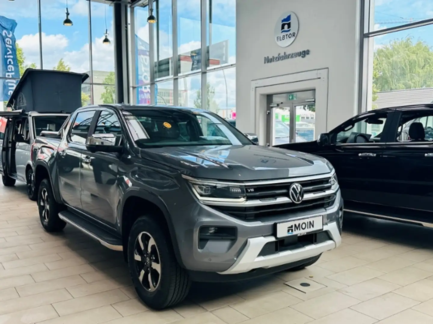 Volkswagen Amarok T1 3.0 TDI 4MOTION V6 ACC PDC RFK AHK STDHZG Gris - 2