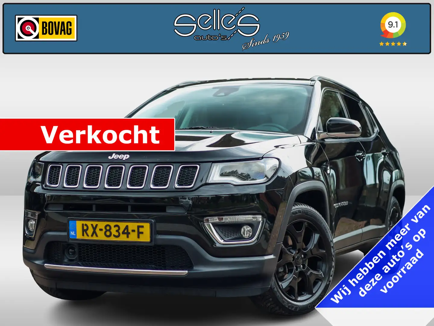 Jeep Compass 1.4 MultiAir Opening Edition Plus Premium geluidsi Zwart - 1