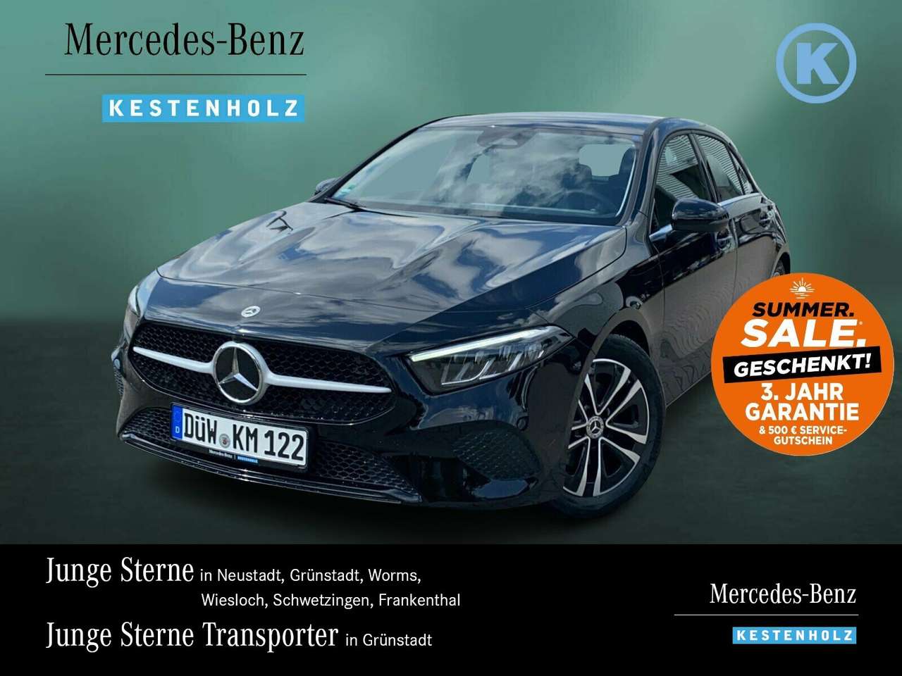 Mercedes-Benz A 180 2024 — A 180 KAMERA+TEMPO+MBUX+SPUR/BREMS+NAVI+LED+SHZ