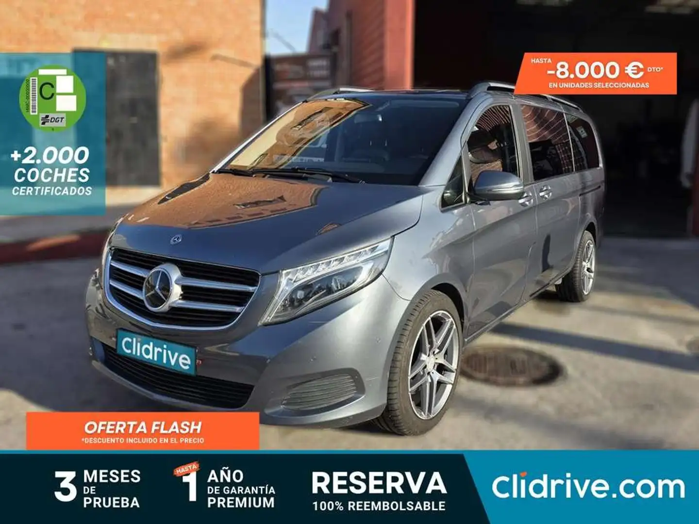Mercedes-Benz V 220 220CDI Compacto Avantgarde 7GT Gris - 1
