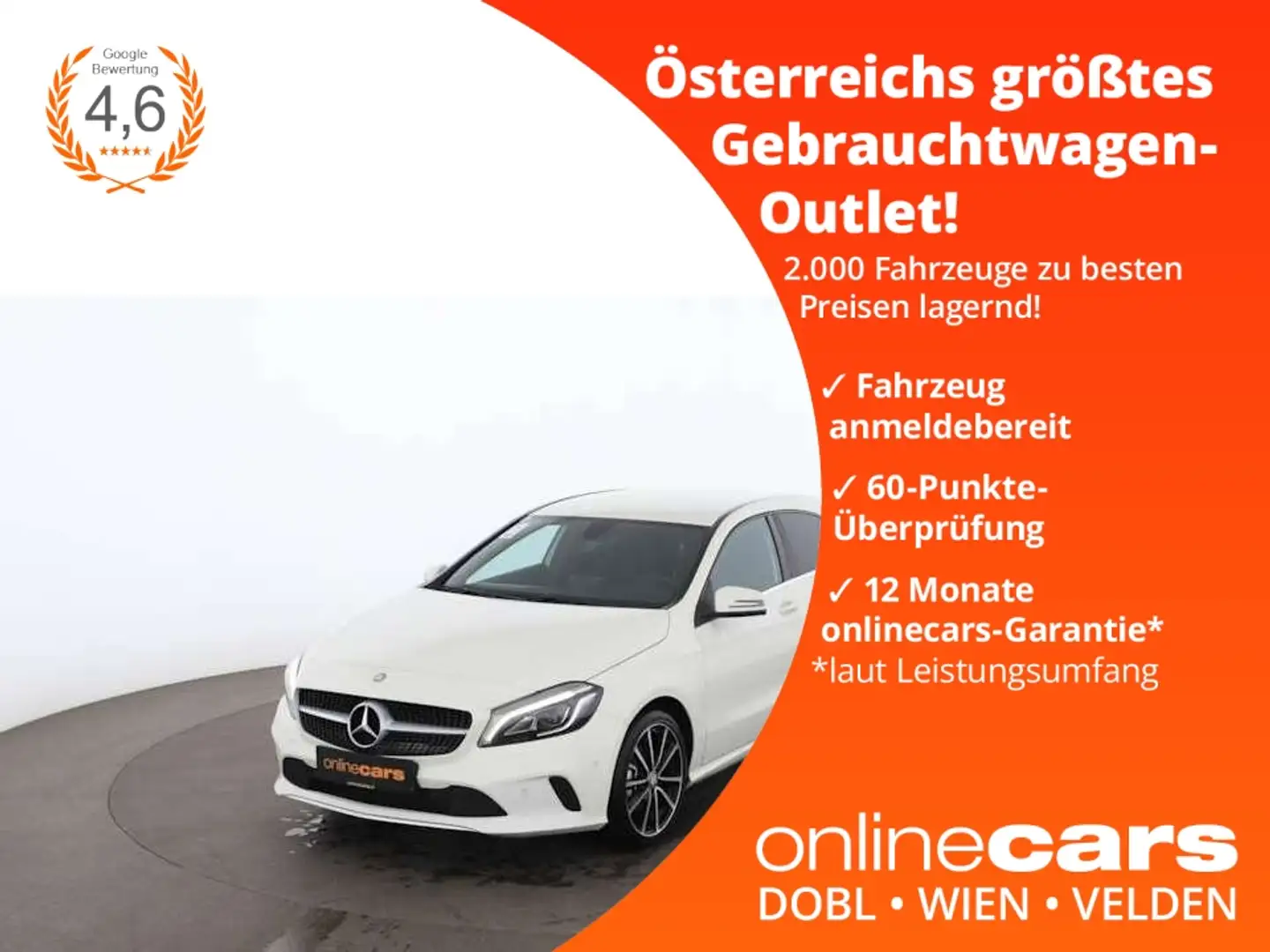 Mercedes-Benz A 180 d CDI Urban Aut LED NAVI SITZHZG LEDER PDC Weiß - 1