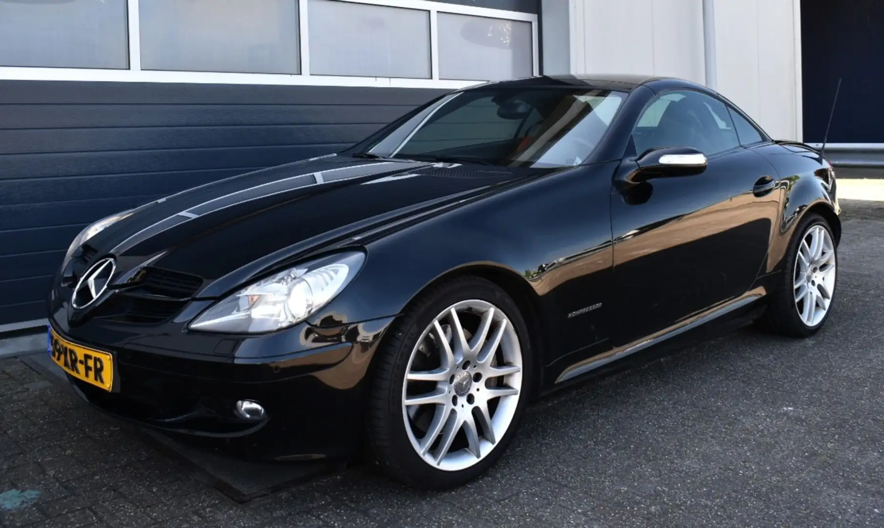 Mercedes-Benz SLK 200 K. Automaat airscarf dealer onderhouden Noir - 1