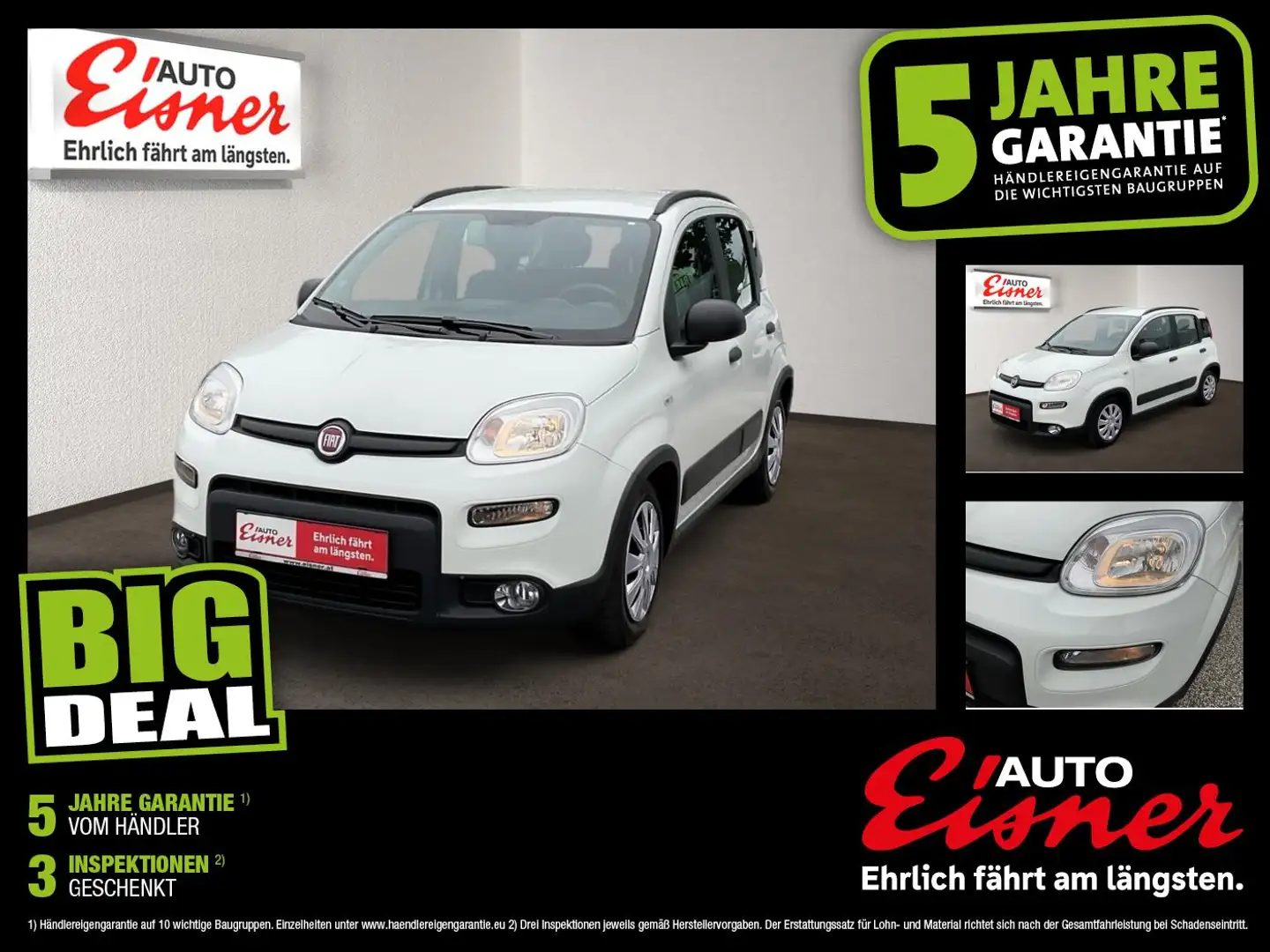 Fiat Panda 1.0 City Life Facelift Weiß - 1
