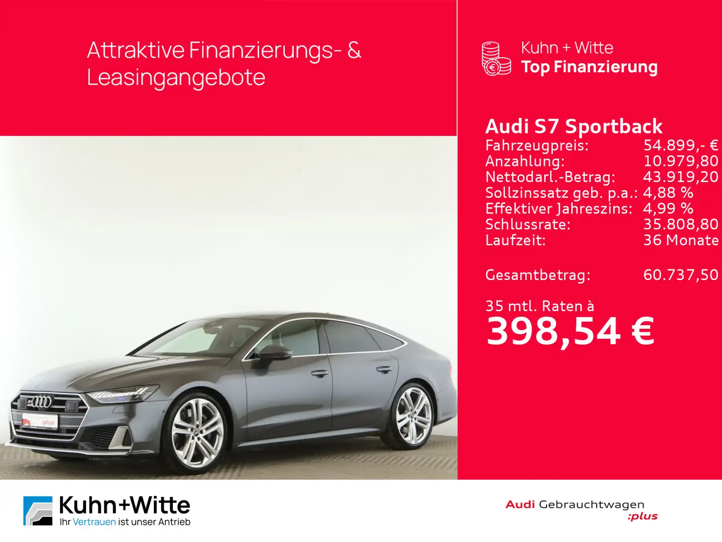 Audi S7 3.0 TDI quattro *AHK*B&O*LUFT*Stand Gris - 1