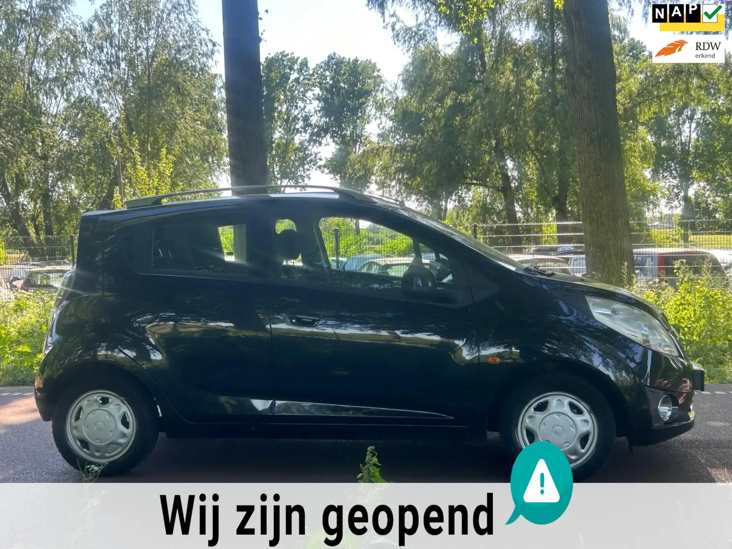 Chevrolet Spark 1.0 16V LS Bi-Fuel AIRCO!ZUINIG!KOOPJE! Fekete - 1