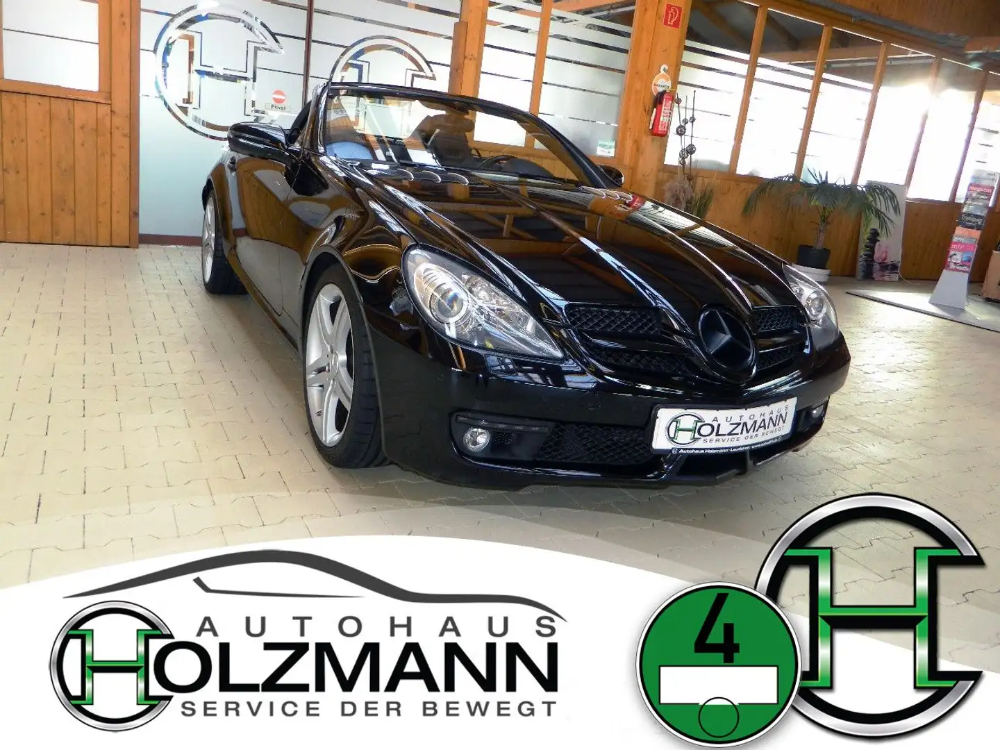 Mercedes-Benz SLK 200 Kompressor Autom. Sport-Paket/Navi/Xenon Schwarz - 2