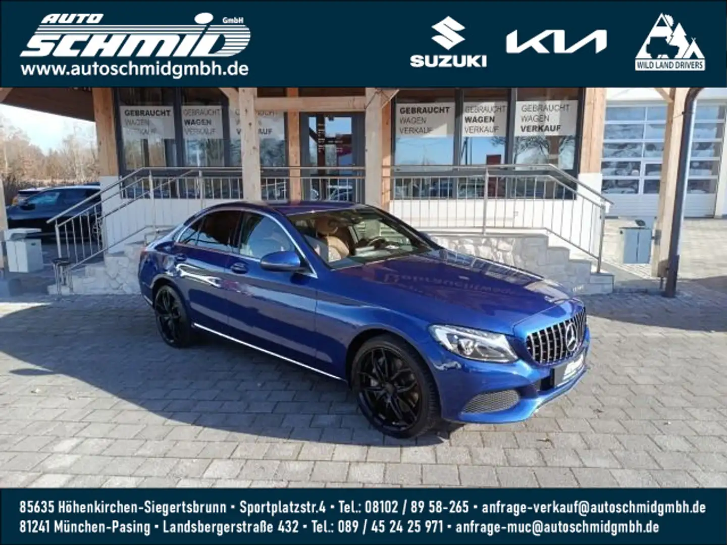 Mercedes-Benz C 400 Avantgarde 4MATIC 9G |Designo|Navi|RFK| Blau - 1