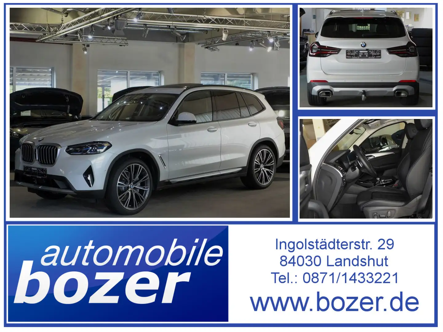 BMW X3 30d xDrive 360°,AHK,Laser,St-Heiz. NP:93.729 Blanc - 1