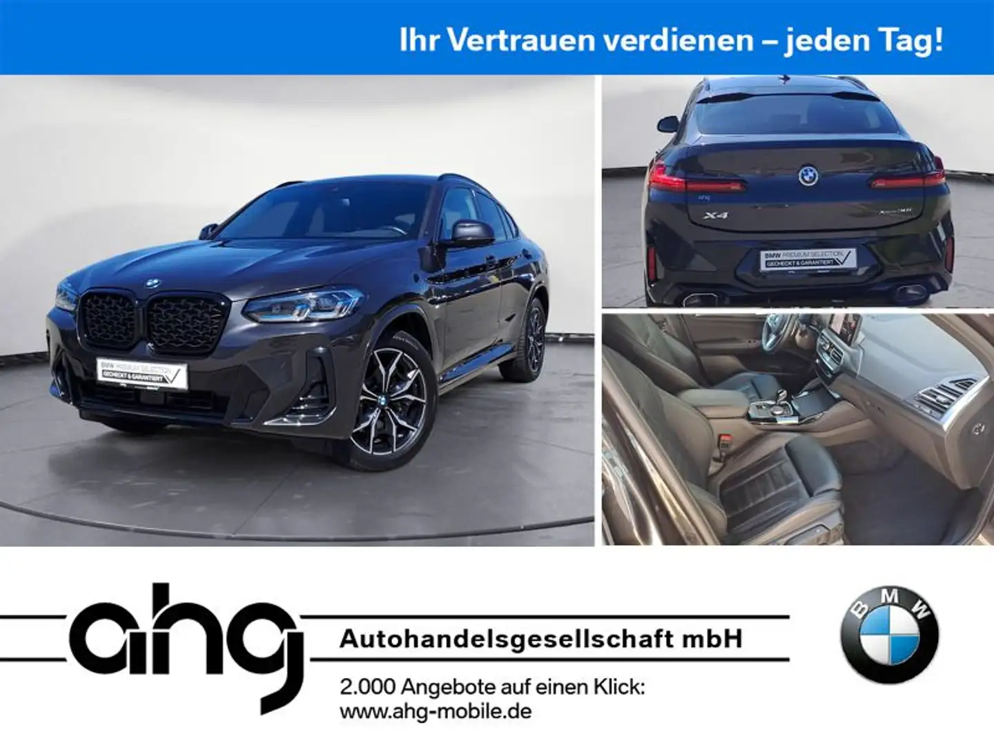 BMW X4 xDrive30i M Sport AHK HiFi RFK ACC Head-Up Grau - 1