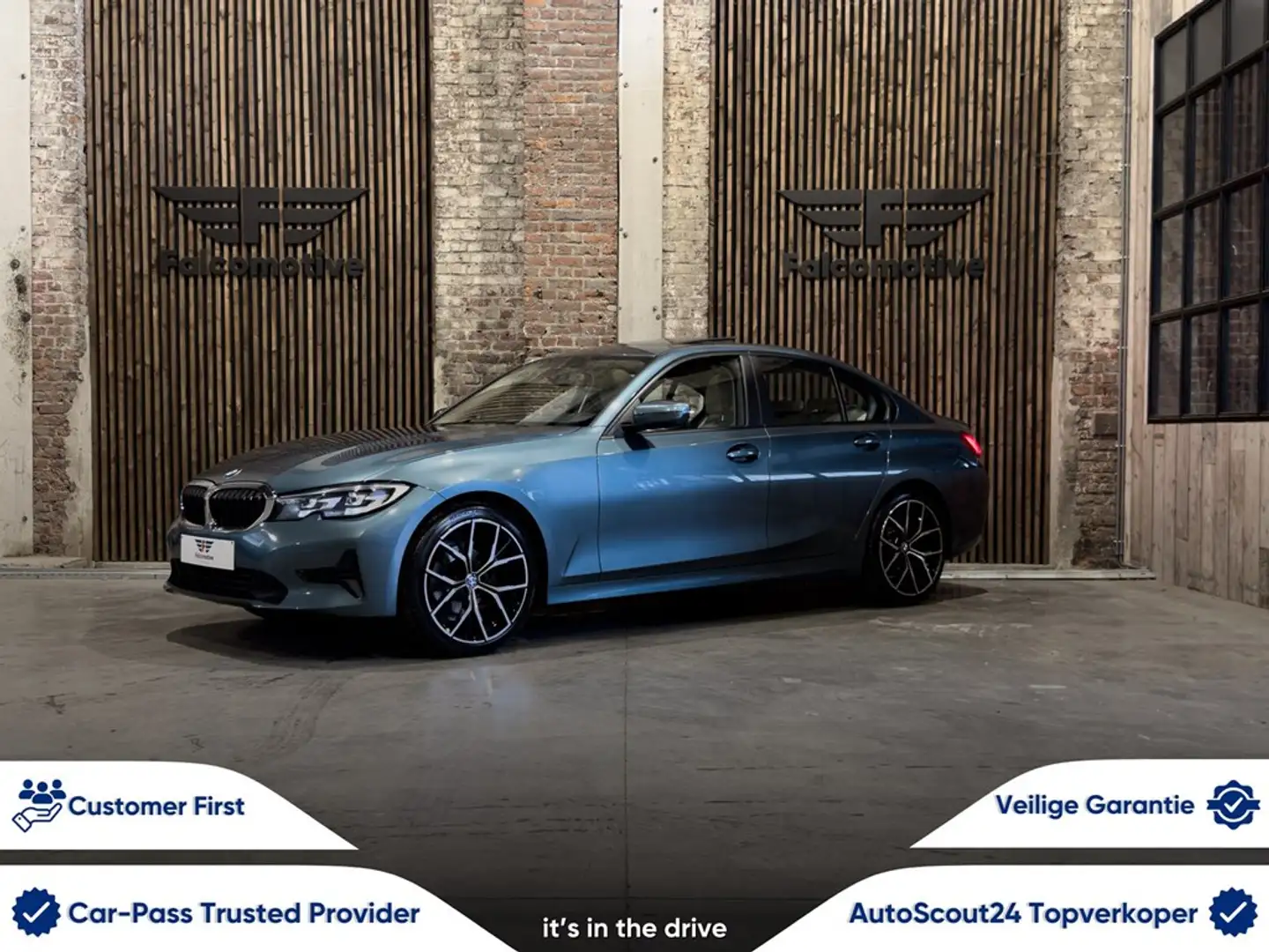 BMW 318 dA*AUT*SCHUIFDAK*DAB*NAVI PRO*ZETELVERW.*LED* Blau - 1