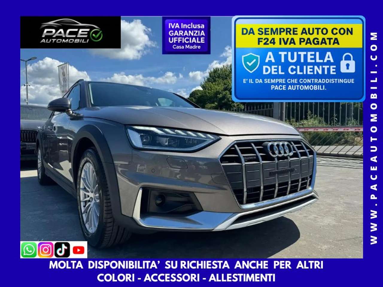 Audi A4 allroad 40D/QUATTRO/LED/FORNIAMO F24 IVA PAGATA