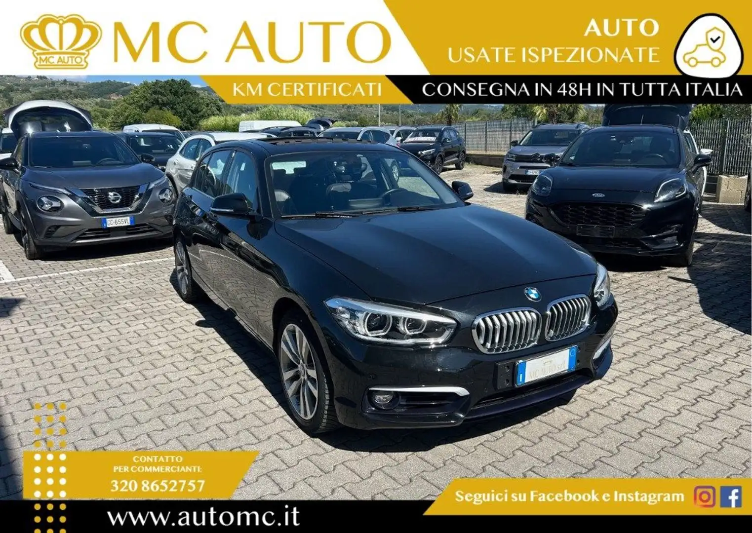 BMW 118 d 5p. sport Schwarz - 1