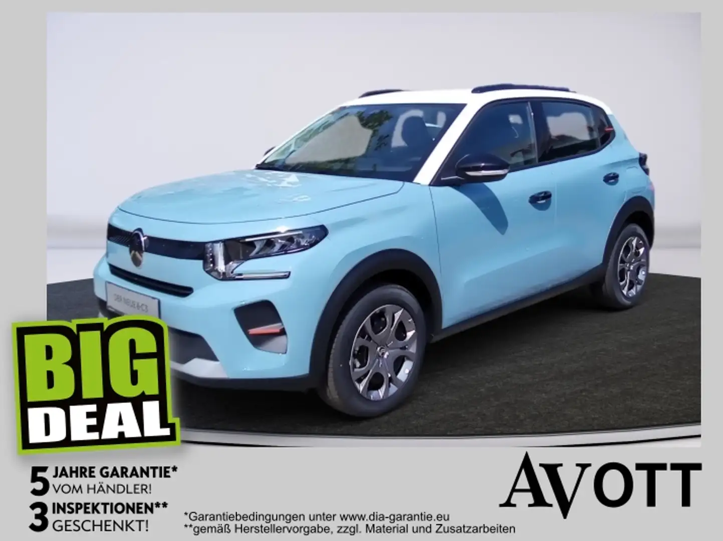 Citroen C3 e- 113 44kWh Pack Plus Blau - 1