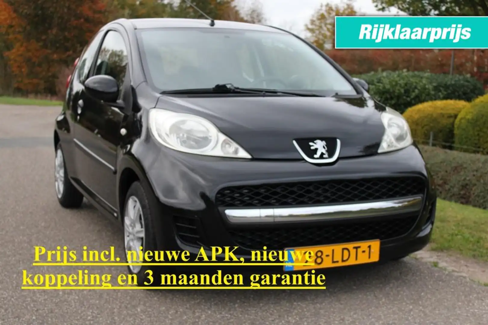 Peugeot 107 1.0 68pk Sublime 3-drs airco/AUX/elek ramen/lichtm Black - 1