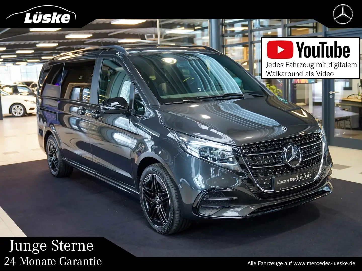 Mercedes-Benz V 300 V 300 d 4M L AMG Panoramadach Sitzbelüftung AHK Grau - 1