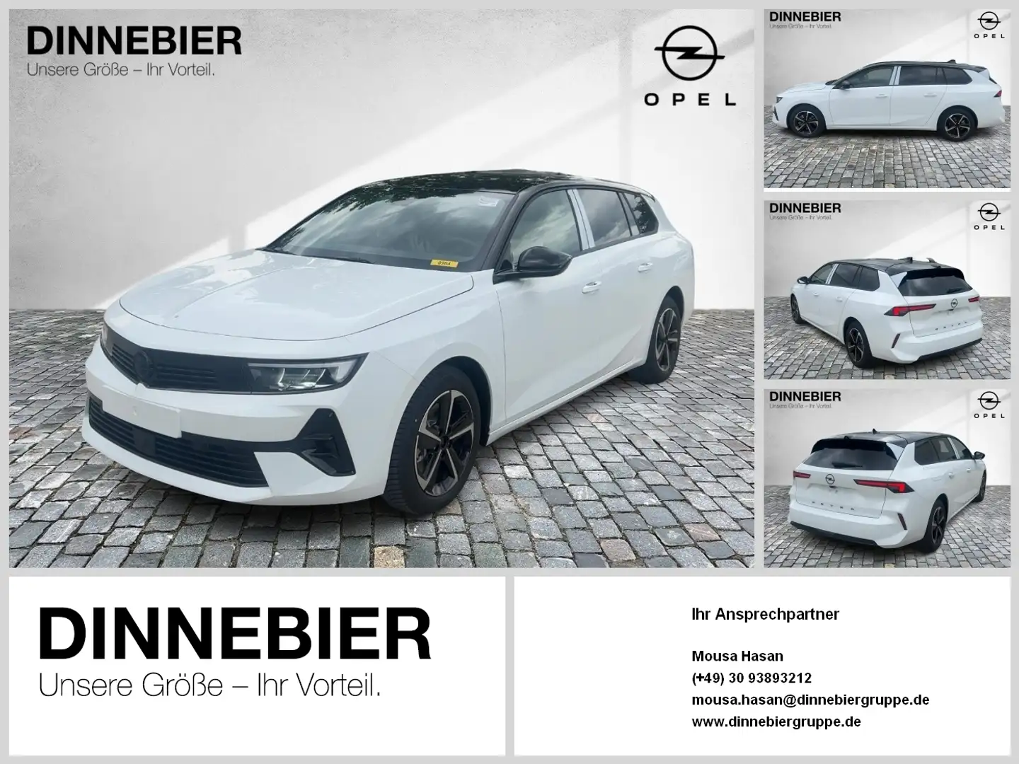 Opel Astra GS-LINE *LED+PDC+SITZHEIZUNG+KAMERA* SHZ Weiß - 1