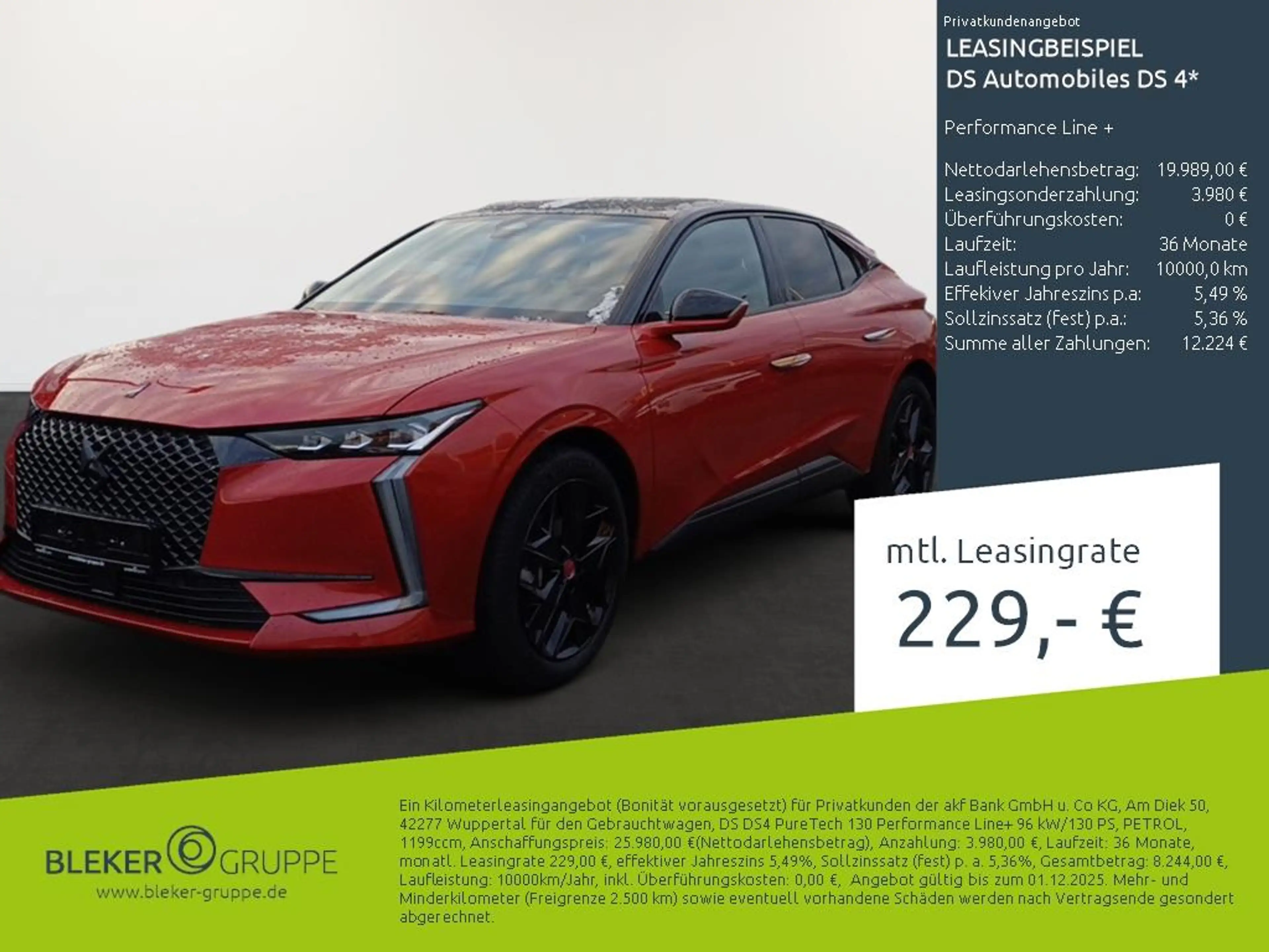 DS Automobiles DS 4 Performance Line +