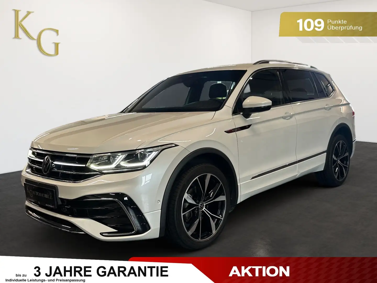 Volkswagen Tiguan Allspace 2,0 TDI 4Motion R-Line ab ca. 288€ monatlich Weiß - 1