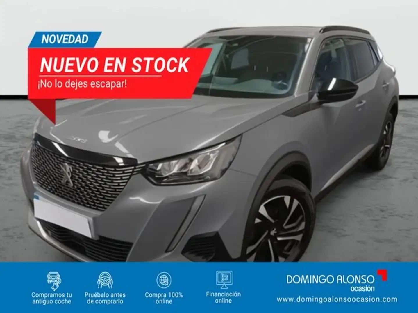 Peugeot 2008 ALLURE PURETECH 100 S&S 6 VEL. MAN Gris - 1