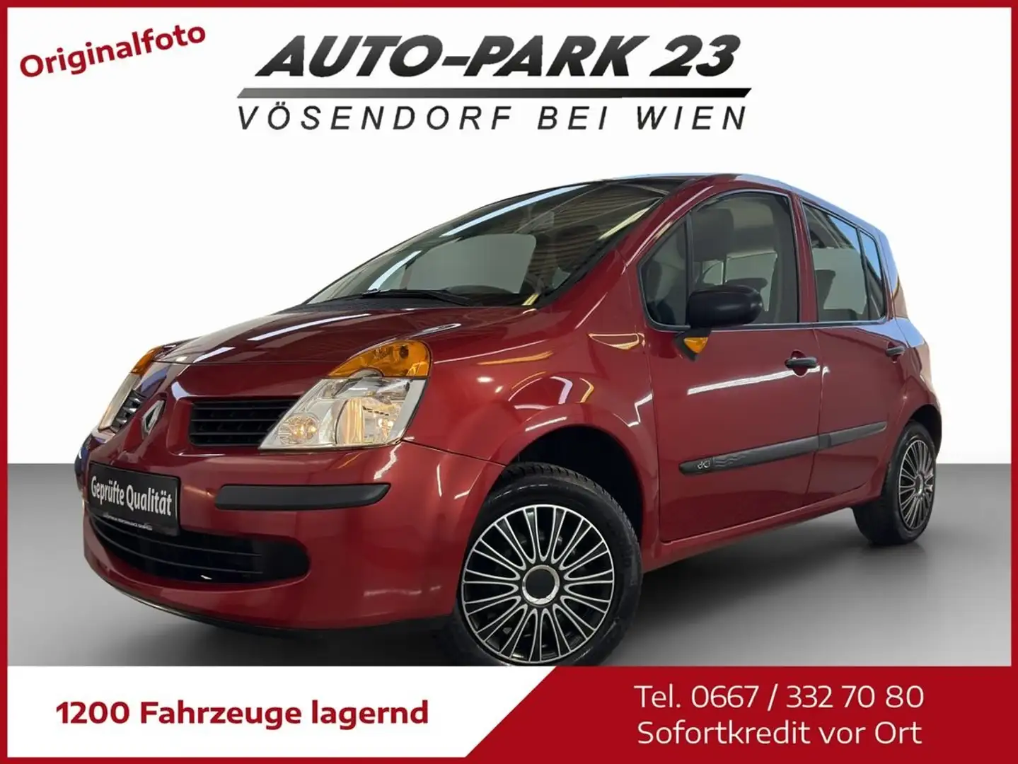 Renault Modus 1,5 dCi**NUR 47.000KM**NEUES-PICKERL4/2027*MOD2010 Rot - 1