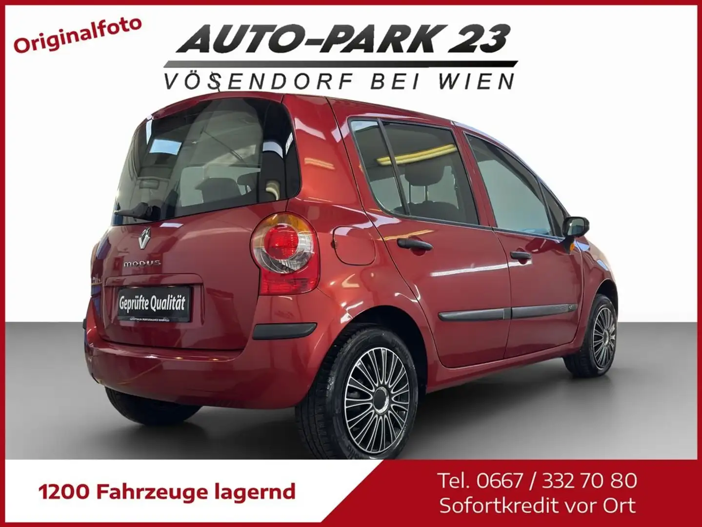 Renault Modus 1,5 dCi **NUR 47.000KM**NEUES-PICKERL*MOD2010 Rot - 2