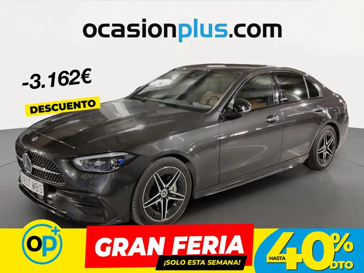 Mercedes-Benz C 200 200d 9G-Tronic Gris - 1