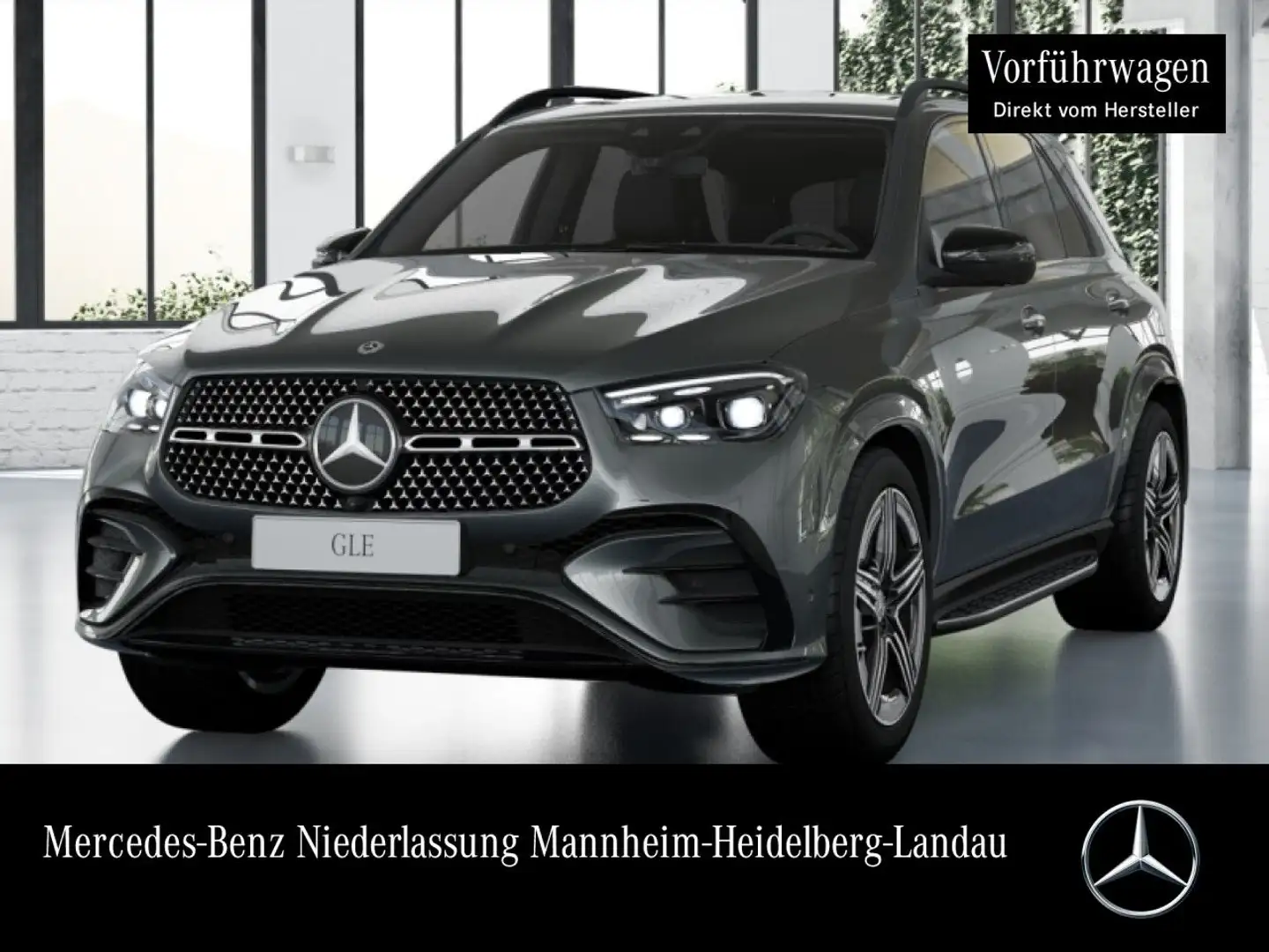 Mercedes-Benz GLE 350 de 4M AMG+NIGHT+360+MULTIBEAM+SPUR+TOTW+9G Gris - 1
