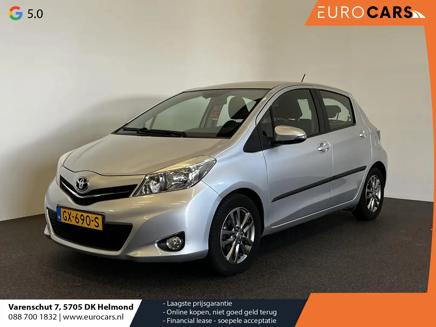 Toyota Yaris 1.3 VVT-i Dynamic automaat Trekhaak navigatie Park Grijs - 1