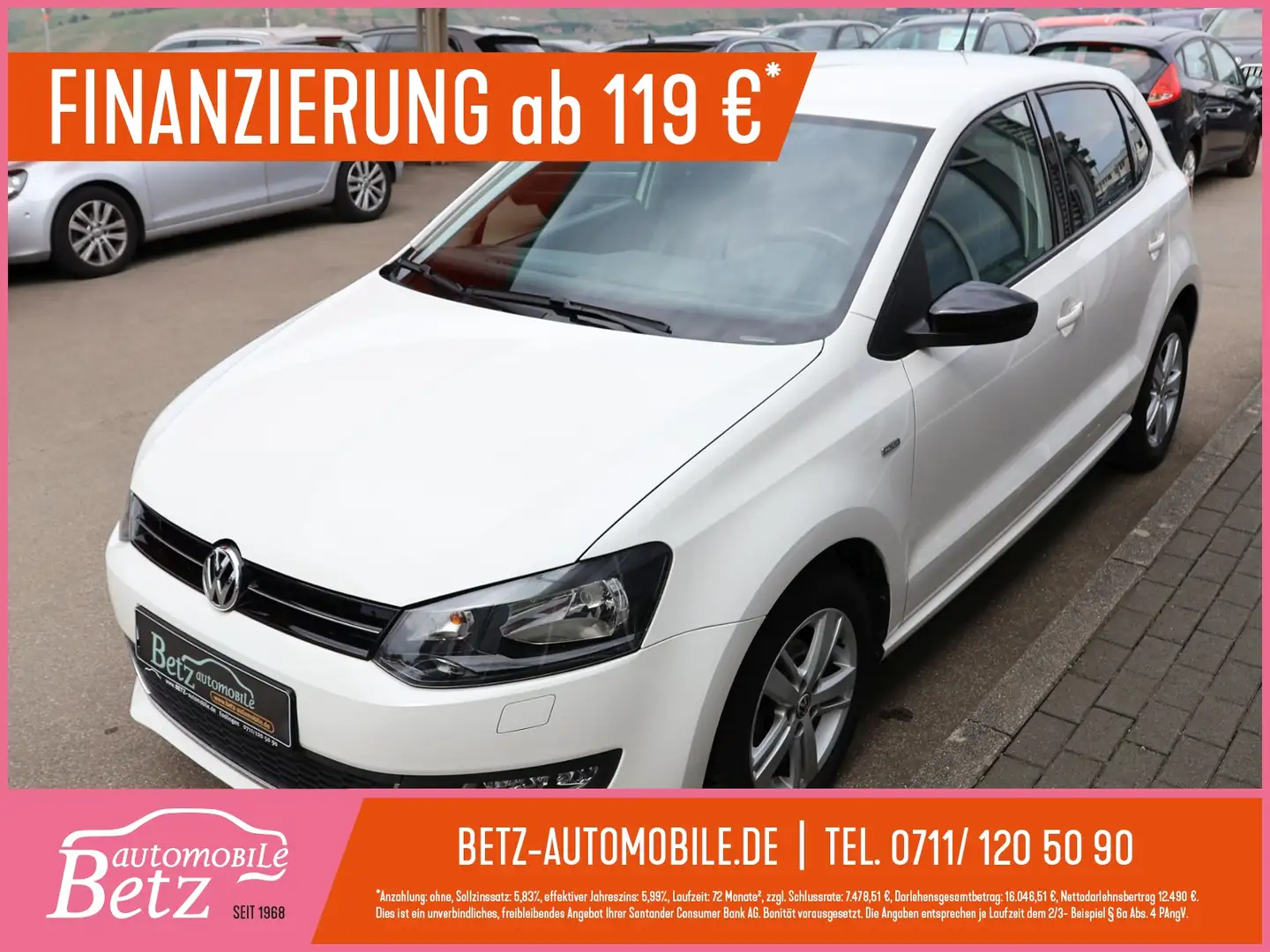 Volkswagen Polo V Match Automatik SHZ Blanco - 1