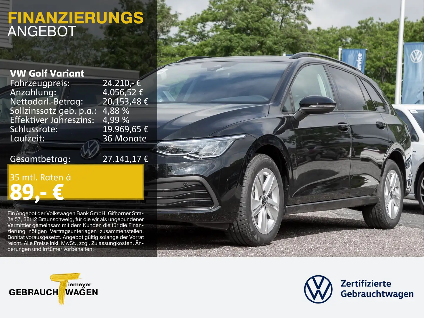 Volkswagen Golf Variant 2.0 TDI DSG LIFE NAVI LED SITZHZ Schwarz - 1