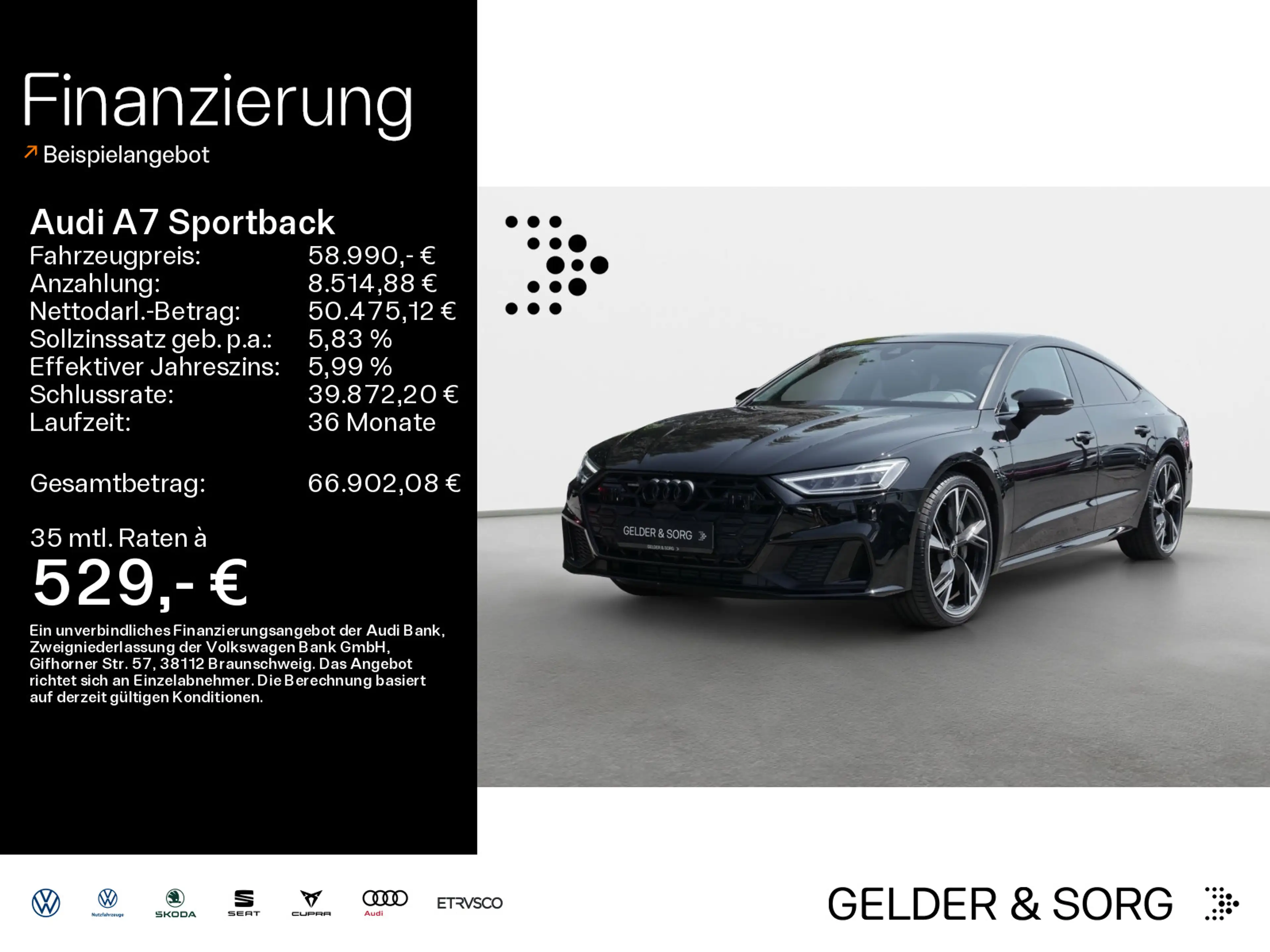 Audi A7 50 TFSI e qu.S line OpPaket*B&O*Pan