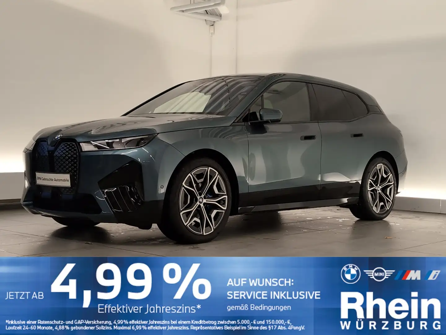 BMW iX xDrive40 Sport Navi/LED/AHK/Pano/KomfZg/RFK DAB/Pa Blau - 1