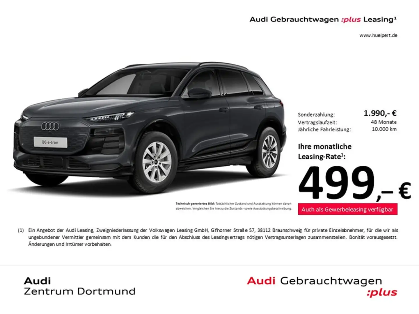 Audi Q6 e-tron advanced WÄRMEPUMPE ACC SOUNDSYSTEM Grau - 1