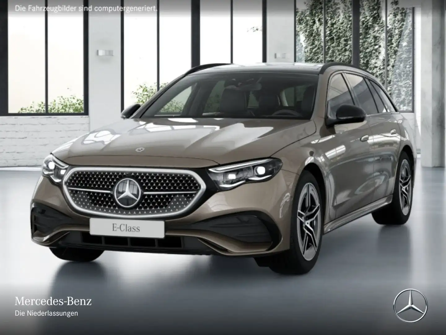 Mercedes-Benz E 220 d T Edition AMG-Line Fahrass 360° Pano AHK Braun - 2